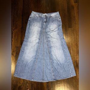Full length Jean skirt